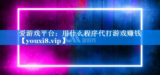 用什么程序代打游戏赚钱 用什么程序代打游戏赚钱